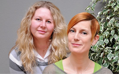 Sabine Kaluza und Friederike Brendel